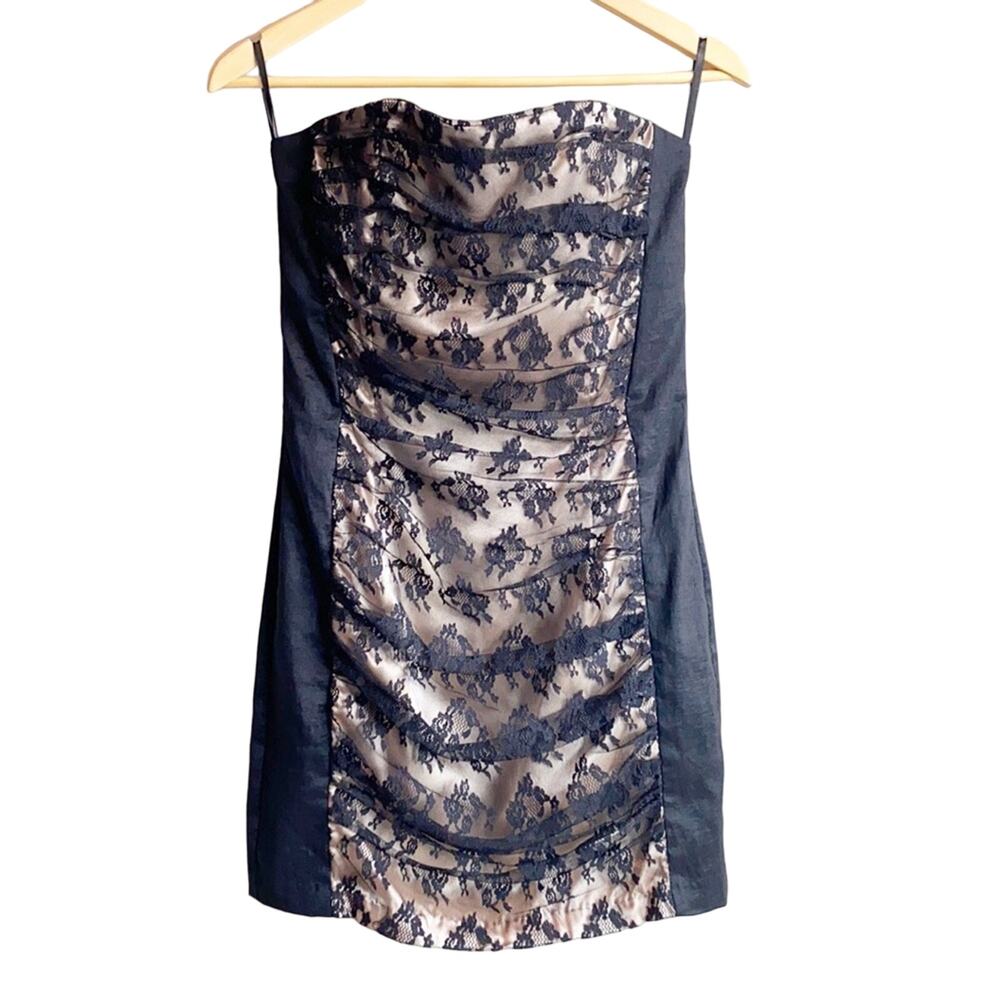 Jessica McClintock Gunne Sax Y2K 90s Vintage Party Cocktail Dance dress Black 9